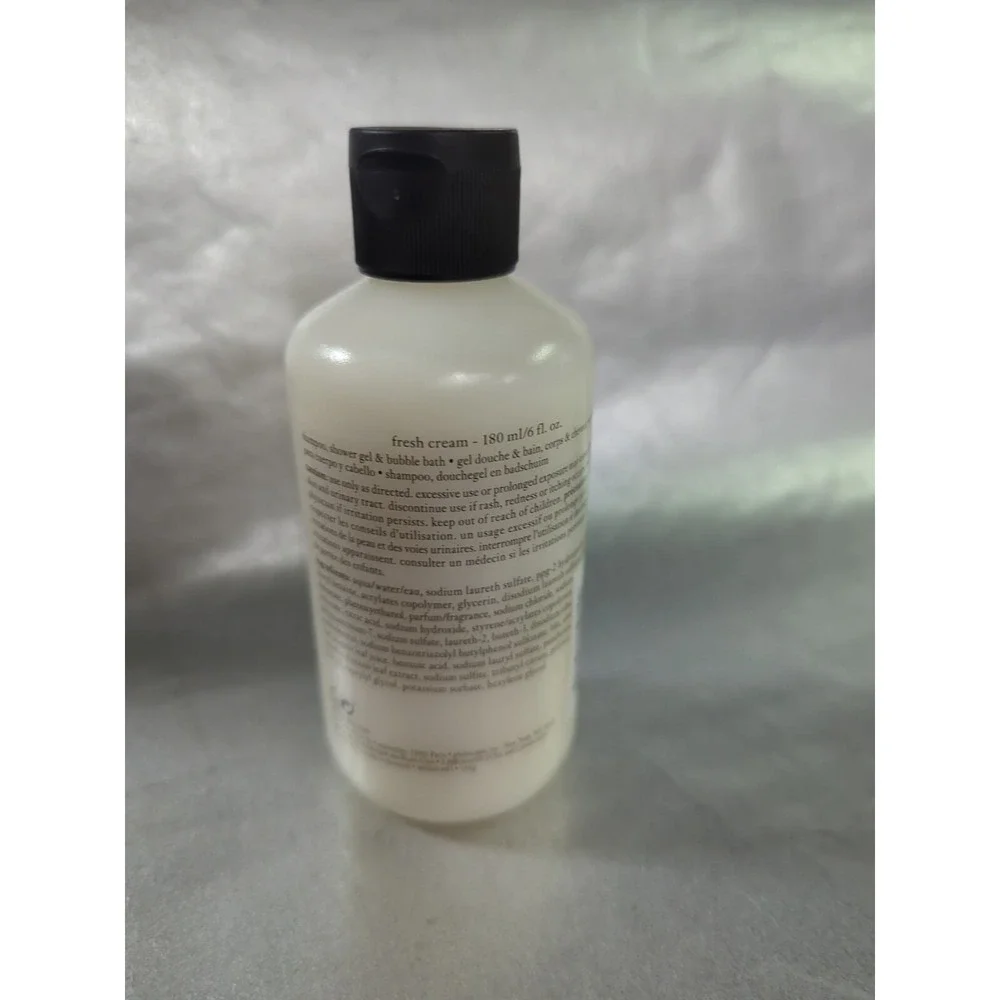 Philosophy Fresh cream Shower gel bubble bath shampoo 6 floz NEW recipe on front